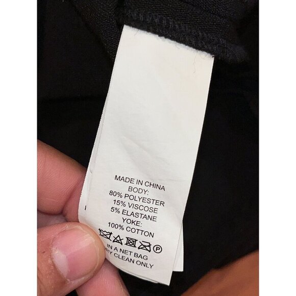 Kate Spade Black Ruffle Trim 3/4 Sleeves Lace Yoke Dress Women's Size 0 - Picture 5 of 11